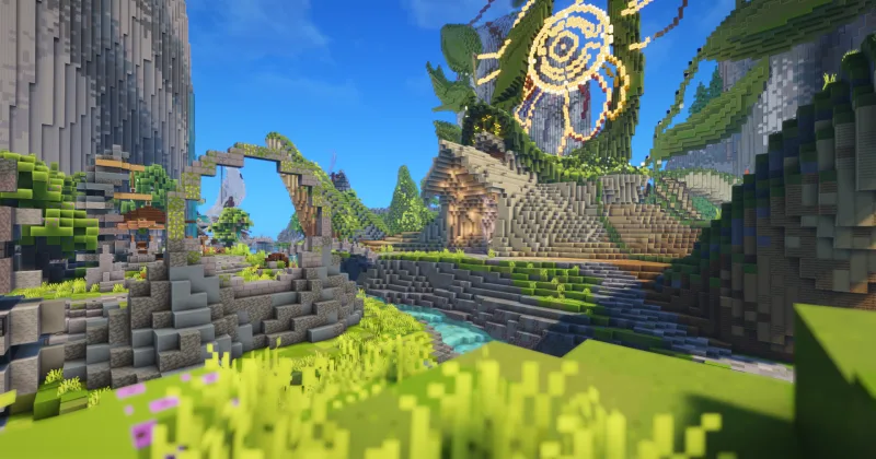 Une vue du serveur VanillaCraft